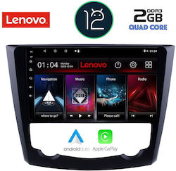 Lenovo Sistem Audio Auto pentru Renault Kadjar 2015> (Bluetooth/USB/AUX/WiFi/GPS/Apple-Carplay) cu Ecran Tactil 9"