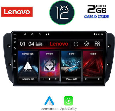 Lenovo Car-Audiosystem für Seat Ibiza 2008-2015 (Bluetooth/USB/AUX/WiFi/GPS/Apple-Carplay) mit Touchscreen 9"