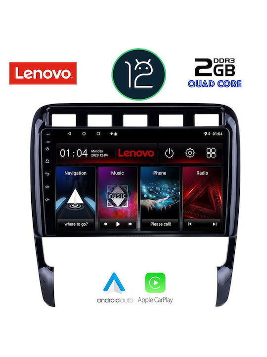 Lenovo Sistem Audio Auto pentru Porsche Ardei iute 2002-2011 (Bluetooth/USB/AUX/WiFi/GPS/Apple-Carplay) cu Ecran Tactil 9"