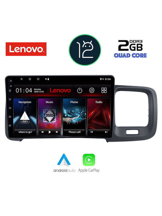 Lenovo Car Audio System for Volvo S60 2010-2018 (Bluetooth/USB/AUX/WiFi/GPS/Apple-Carplay) with Touch Screen 9"