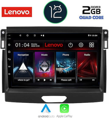 Lenovo Sistem Audio Auto pentru Ford Vânător 2018> (Bluetooth/USB/AUX/WiFi/GPS/Apple-Carplay) cu Ecran Tactil 9"