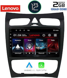 Lenovo Car-Audiosystem für Mercedes-Benz CLK-Klasse 2000-2004 (Bluetooth/USB/AUX/WiFi/GPS/Apple-Carplay) mit Touchscreen 9"
