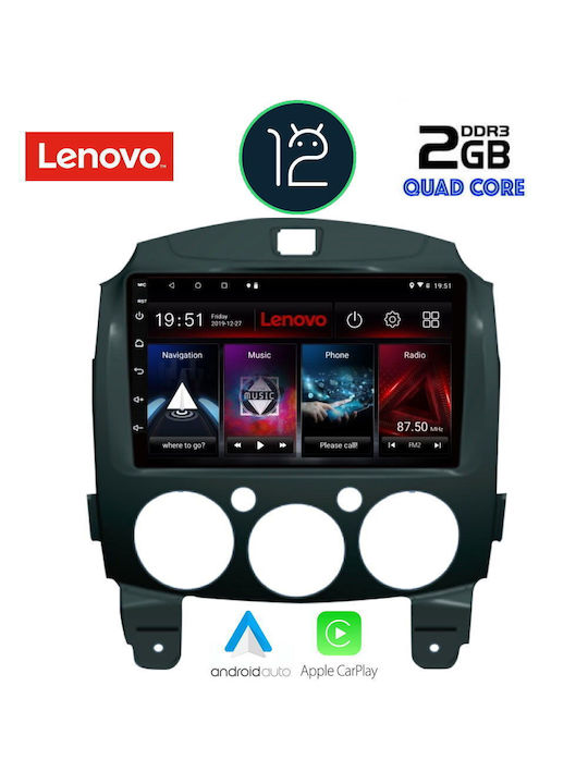 Lenovo Car-Audiosystem für Mazda 2 2007-2014 (WiFi/GPS/Apple-Carplay) mit Touchscreen 9"