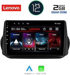Lenovo Sistem Audio Auto pentru Peugeot Partener / Bipper Fiat Fiorino / Qubo Citroen Nemo / Berlingo 2008-2018 (Bluetooth/USB/AUX/WiFi/GPS/Apple-Carplay) cu Ecran Tactil 9"