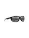 Maui Jim Men's Sunglasses with Black Plastic Frame and Black Polarized Lens 869-02