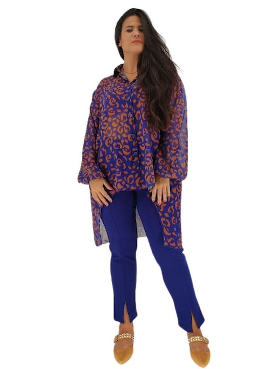 Women's Long Sleeve Shirt Blue