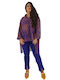 Women's Long Sleeve Shirt Blue