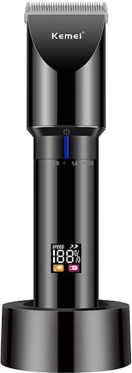 Kemei Professionell Wiederaufladbar Haarschneidemaschine Schwarz KM-3293