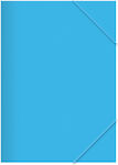 Salko Paper Folder with Rubber Band for Paper A4 Light Blue