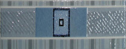 0145Β Listelo Wand Innenbereich Keramik Glänzende Oberfläche 20x8cm Grau