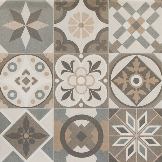 Etili Seramik Placă Perete Bucătărie / Baie Porțelanat Mat 60x60cm Multicolor