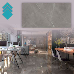 Etili Seramik Плочка Порцеланов Сияен 60x120см Сив