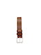 Venturi Men's Leather Belt Tabac Brown