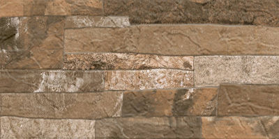 Keros Wall Outdoor Matte Porcelain Tile 46x23cm Brown