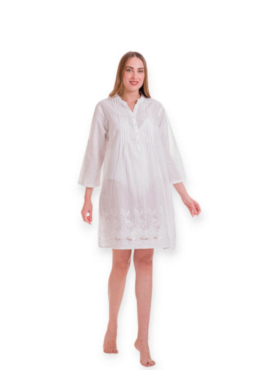 women's cotton shirt 23252 rima white