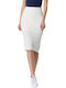 kocca High Waist Midi Skirt in White color