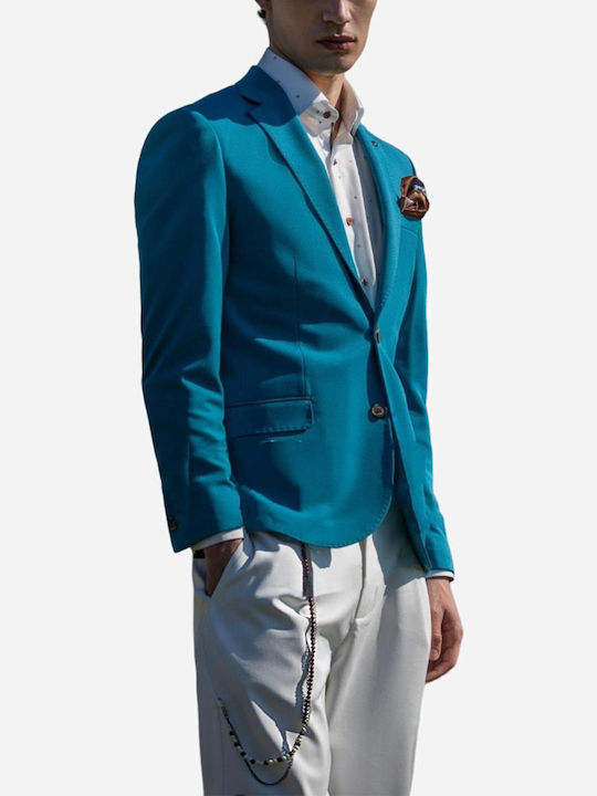 Vittorio Artist Men's Summer Suit Jacket Slim F...