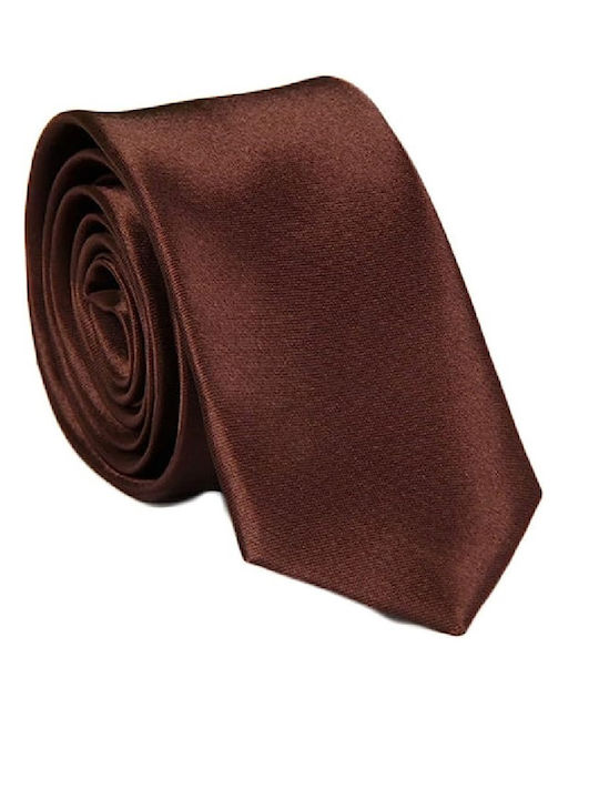Synthetic Men's Tie Monochrome Brown