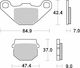 Moto Master Motorcycle Brake Pads for Kawasaki KDX / KX