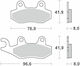 Moto Master Motorcycle Brake Pads for Yamaha DT 125