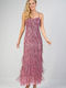 Maxi Dress for Wedding / Baptism Purple