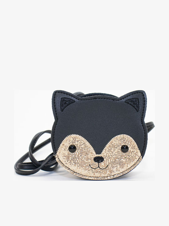 Yuko.B Kinder Rucksack Umhängetasche Schwarz 12cmx5.5cmx12cmcm