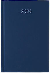 Λιναρδάτος Classic Zilnic Agenda 2024 17x24cm (Culori diverse) Gri