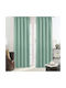 Lino Home Κουρτίνα με Τρέσα Emb Basko Mint 150x240εκ.