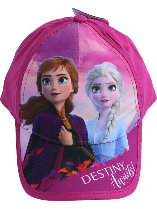 Disney Παιδικό Καπέλο Jockey Υφασμάτινο Frozen Μωβ