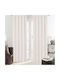 Lino Home Curtain with Pencil Pleat Basko White 150x240cm