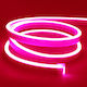 Ταινία LED Neon 12V Ροζ Φως 5m Neon Flex