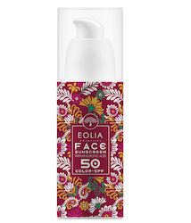 Eolia Cosmetics Αντηλιακή Κρέμα Προσώπου SPF50 με Χρώμα 50ml