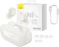 Baseus Bowie EZ10 In-ear Bluetooth Handsfree Headphone with Charging Case White