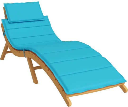 vidaXL Sunbed Cushion Turquoise 186x58cm