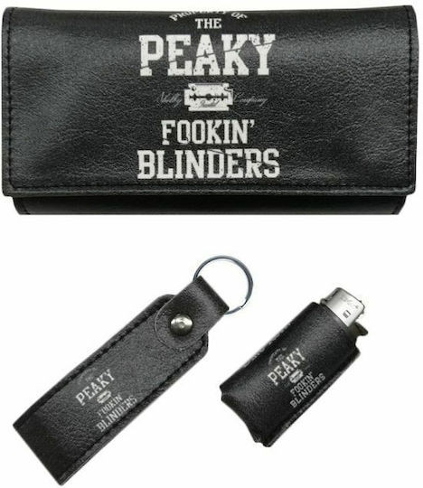 Dino Rossi Tobacco Pouch With Magnetic Clasp 16x9cm Black