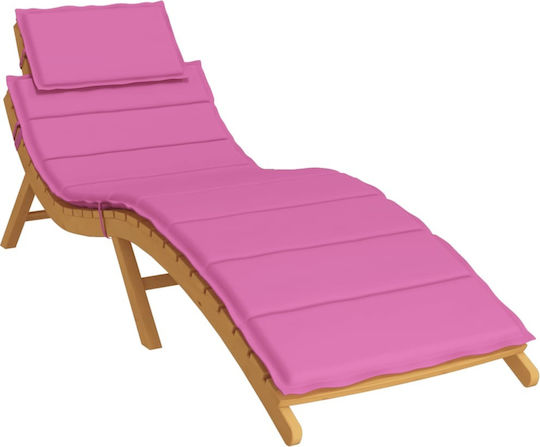 vidaXL Sonnenbank-Kissen Mit Rückenlehne Rosa 186x58cm