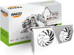 Inno 3D GeForce RTX 4060 Ti 16GB GDDR6 Twin X2 OC White Κάρτα Γραφικών