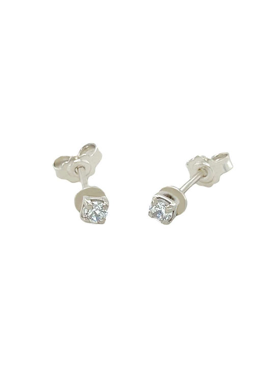 Xryseio Earrings made of Platinum with Stones