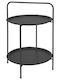 Metal Masa Masa de lounge pentru spații exterioare mici Gri 50x50x66buc