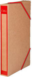 IONIA Box Paper File Box with Rubber Band 35x4x...