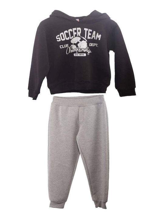 Joyce Kids Sweatpants Set Black 2pcs