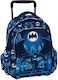 Alouette Batman School Bag Trolley Kindergarten in Blue color