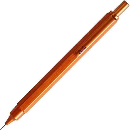 Rhodia Μηχανικό Μολύβι από Αλουμίνιο 0.5mm 1τμχ Πορτοκαλί