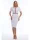 BelleFille Summer Midi Dress White