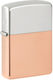 Zippo Bimetal Sammler Feuerzeug Flamme Sterling Silber Deckel