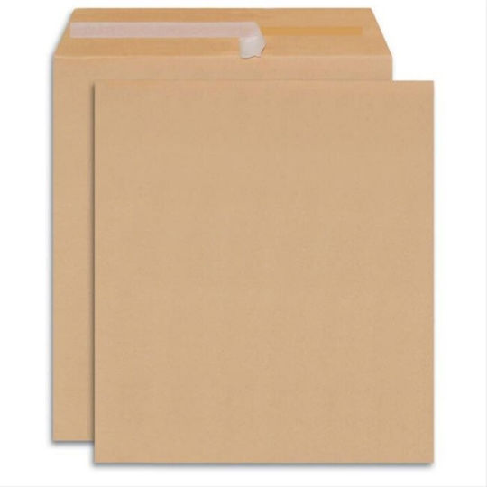 Metron Set of Envelopes Kraft Bag Type 25pcs in Beige Color