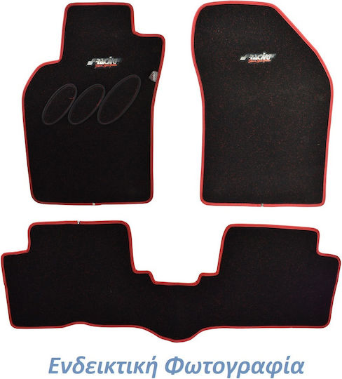 Simoni Racing Σετ Μπροστινά και Πίσω Πατάκια 4τμχ για Nissan Primera 1992-1999 Κόκκινα