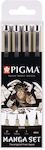 Sunday Manga Pigma Micron Design Markers 4pcs