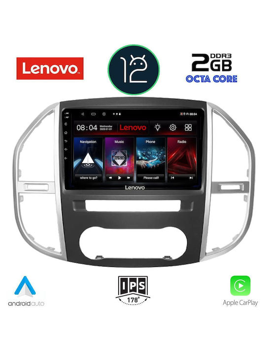 Lenovo Sistem Audio Auto pentru Mercedes-Benz Vito / Viano / Sprinter 2015> (Bluetooth/USB/AUX/WiFi/GPS/Apple-Carplay) cu Ecran Tactil 10.1"