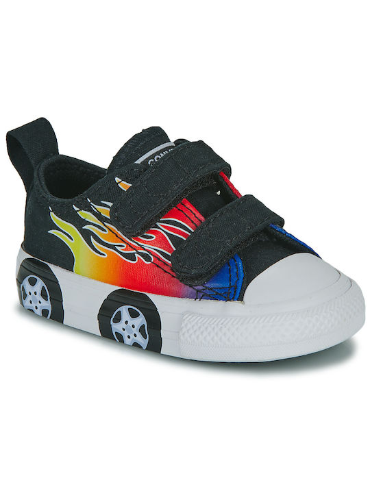 Converse Παιδικά Sneakers με Σκρατς Μαύρα